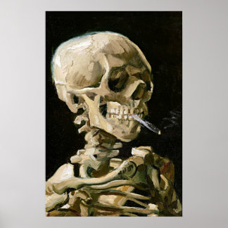 Van Gogh - Kopf eines Skeletts Poster