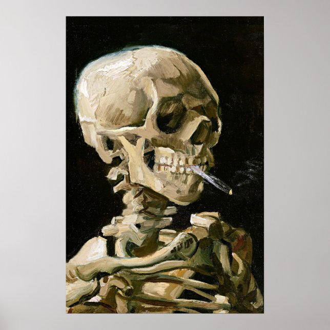 Van Gogh - Kopf eines Skeletts Poster (Vorne)