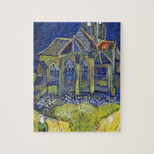 Van Gogh Kunstreproduktion, Die Kirche bei Auvers Puzzle