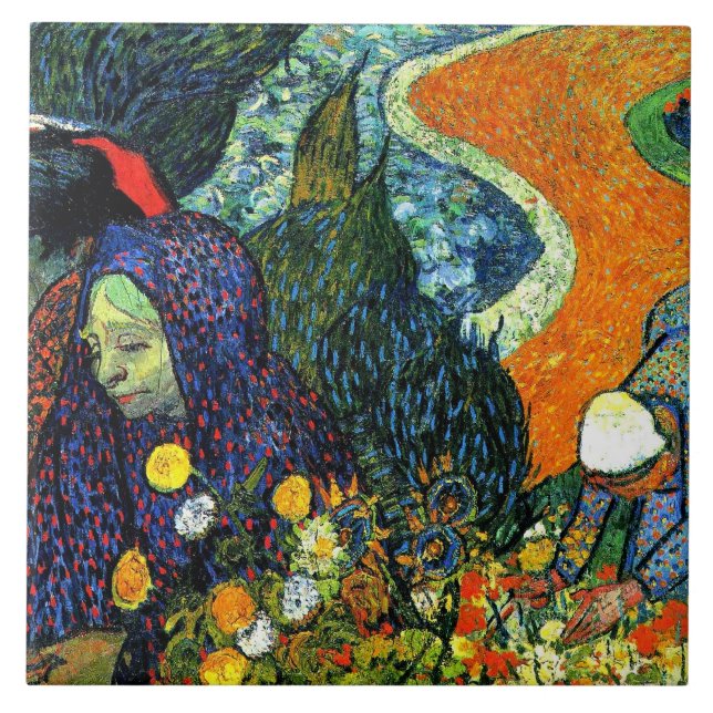 Van Gogh - Ladies of Arles, Fliese (Vorderseite)