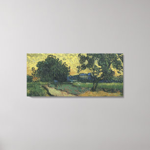 Van Gogh Landscape bei Twilight Leinwanddruck