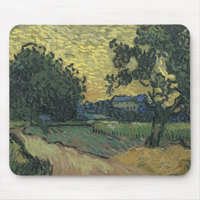 Van Gogh Landscape bei Twilight Mousepad (Vorne)