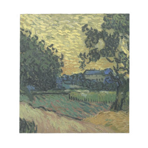 Van Gogh Landscape bei Twilight Notizblock