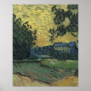 Van Gogh Landscape bei Twilight Poster