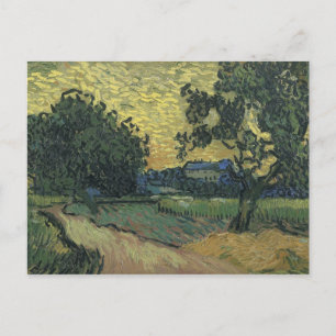 Van Gogh Landscape bei Twilight Postkarte