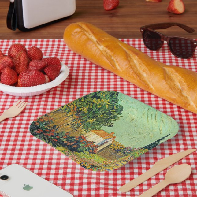 Van Gogh - Landschaft, 1925-1928 Pappteller (Picknick)