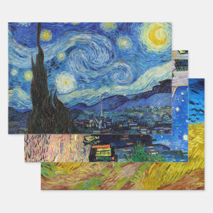 Van Gogh, Landschaft Geschenkpapier Set