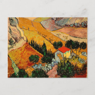 Van Gogh - Landschaft mit Häusern Postkarte