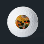 Van Gogh - Landschaft mit Häusern und Plowman Golfball<br><div class="desc">Landschaft mit Häusern und Plowman,  beliebtes Bild von Vincent van Gogh</div>