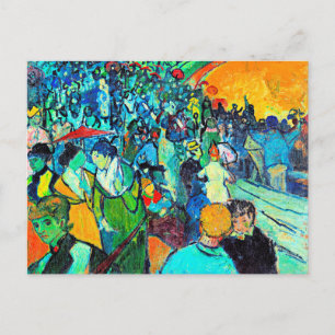 Van Gogh - Les Arenes, berühmtes Gemälde Postkarte
