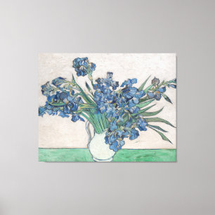 Van Gogh Lila Irises Vase Floral Painting Leinwanddruck