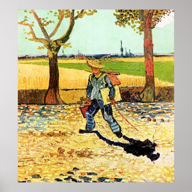 Van Gogh: Maler auf dem Weg zur Arbeit Poster (Vorne)