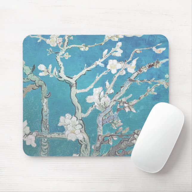Van Gogh malt Mandelblüten  Mousepad (Mit Mouse)