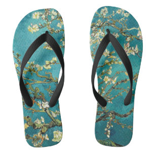 Van Gogh Mandelblüten Klassischer Impressionismus Flip Flops