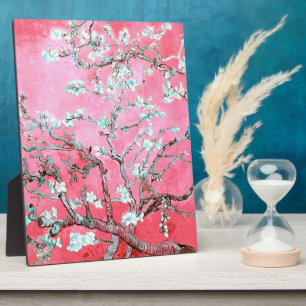 Van Gogh Mandelblüten rosa blau Fotoplatte