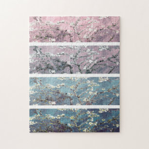 Van Gogh Mandelblüten Rosa Lavendel Türkis Puzzle
