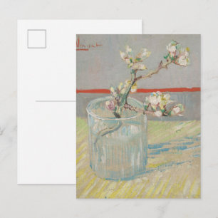 van Gogh - Mandelzweig in einer Glasvase Postkarte