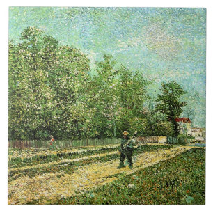 Van Gogh - Mann mit Spade... Fliese