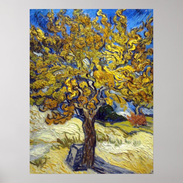 Van Gogh Maulbeerbaum Impressionismus Kunst Poster (Vorne)