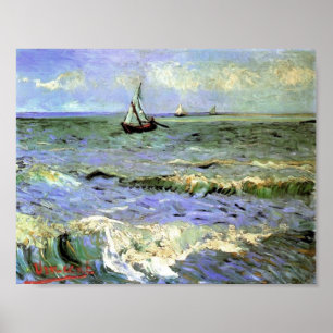 Van Gogh - Meerblick bei Saintes-Maries Poster