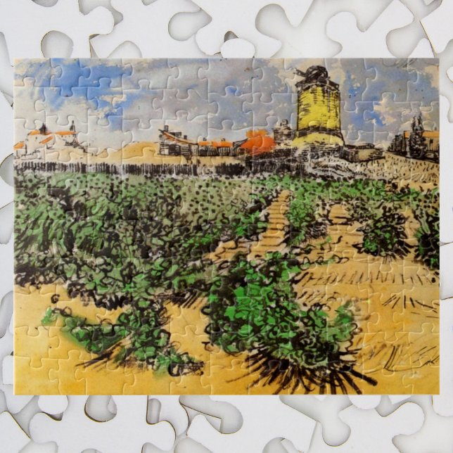 Van Gogh Mill von Alphonse Daudet bei Fontevielle Puzzle (Von Creator hochgeladen)