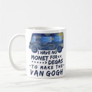 Van Gogh Monet entgasen lustiges Tasse