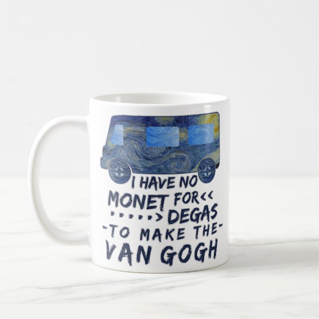 Van Gogh Monet entgasen lustiges Tasse (Links)