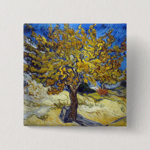 Van Gogh Mulberry Tree Impressionismus Art Button