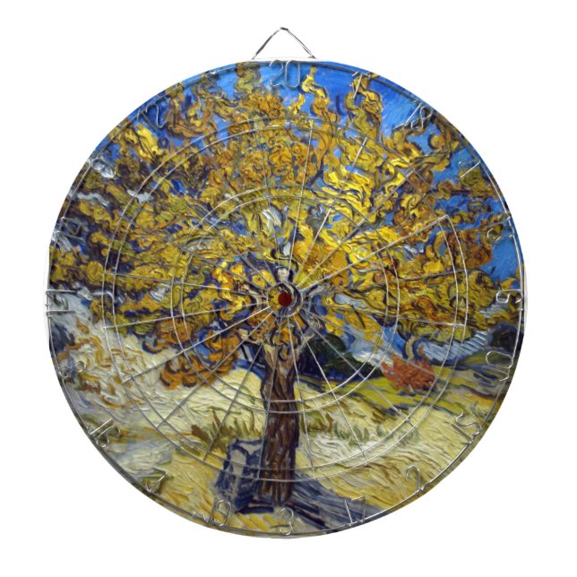Van Gogh Mulberry Tree Masterpiece Art Dartscheibe (vorne)