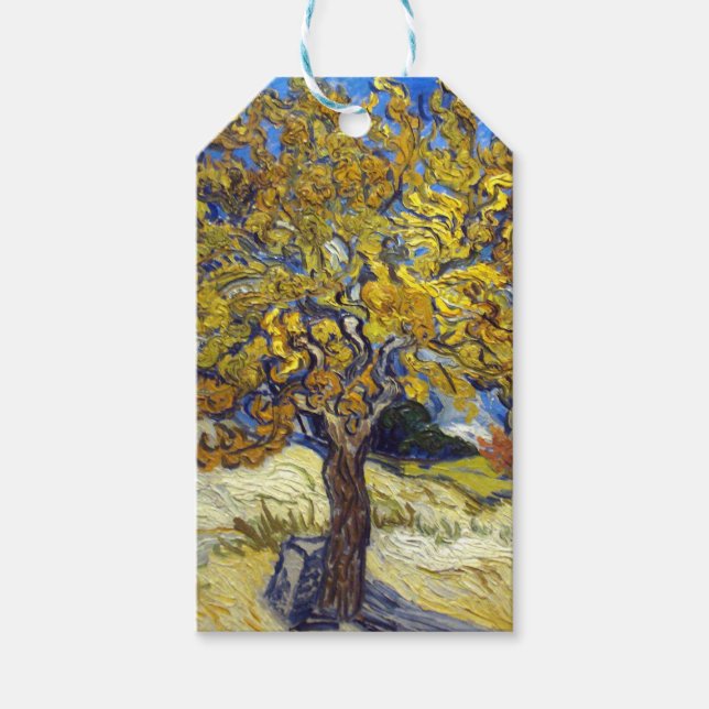 Van Gogh Mulberry Tree Masterpiece Art Geschenkanhänger (Vorderseite)