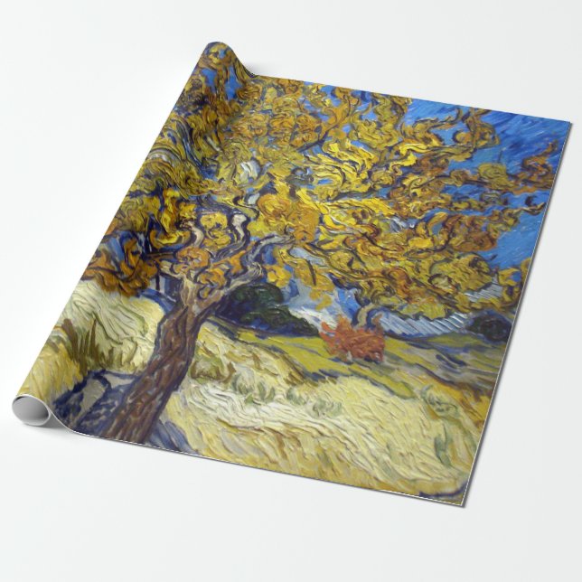 Van Gogh Mulberry Tree Masterpiece Art Geschenkpapier (Ungerollt)