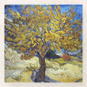 Van Gogh Mulberry Tree Masterpiece Art Glasuntersetzer