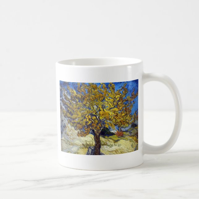 Van Gogh Mulberry Tree Masterpiece Art Kaffeetasse (Rechts)
