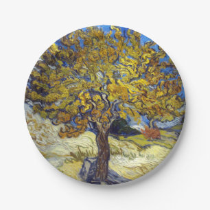 Van Gogh Mulberry Tree Masterpiece Art Pappteller