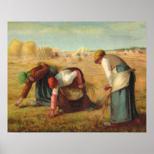 Van Gogh, Nachleser auf den Feldern Poster