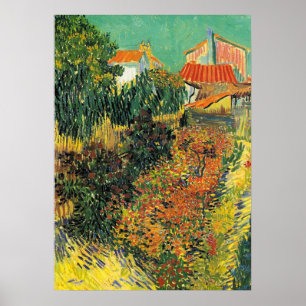 Van Gogh - Noon or Garden Behind a House Poster
