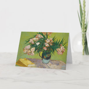 Van Gogh Oleander Rosa Florales Stillleben Kunst Karte