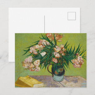 Van Gogh Oleander Rosa Florales Stillleben Kunst Postkarte