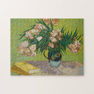 Van Gogh Oleander Rosa Florales Stillleben Kunst Puzzle