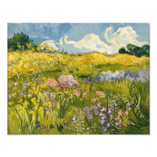 Van-Gogh-Ölgemälde von Wildblume Meadow Fotodruck