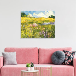 Van-Gogh-Ölgemälde von Wildblume Meadow Leinwanddruck