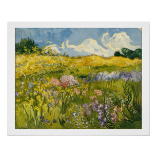 Van-Gogh-Ölgemälde von Wildblume Meadow Poster