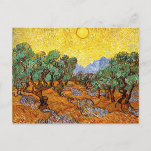 Van Gogh Olive Trees Postcard Postkarte