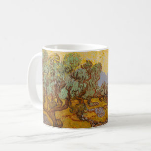 Van Gogh Olive Trees Yellow Sun Sky Kaffeetasse