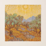 Van Gogh Olive Trees Yellow Sun Sky Schal<br><div class="desc">Vincent Van Gogh Olivenbäume mit gelbem Himmel und Sonne - Dieses beeindruckende Gemälde von Van Gogh zeigt Olivenbäume mit gelber Sonne und Himmel.</div>