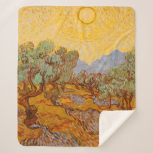 Van Gogh Olive Trees Yellow Sun Sky Sherpadecke