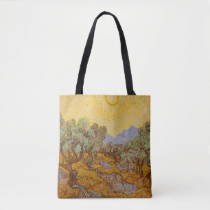 Van Gogh Olivenbäume Gelbe Sonne Himmel