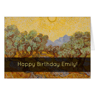 Van Gogh Olivenbäume Gelbe Sonne Himmel