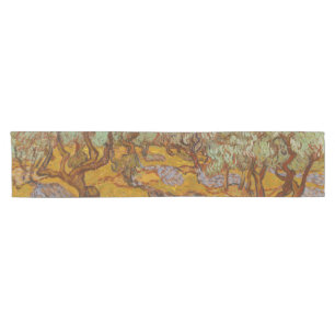 Van Gogh Olivenbäume Gelbe Sonne Himmel Kurzer Tischläufer
