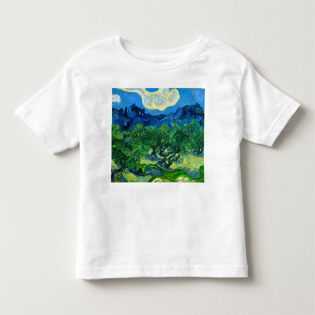 Van Gogh Olivenbäume in einer Bergwelt Kleinkind T-shirt (Vorderseite)